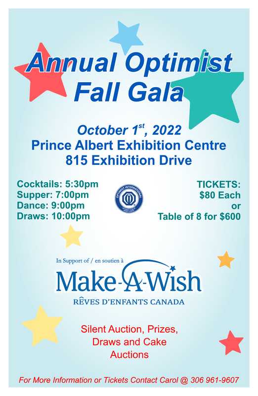 2022 Optimist Fall Gala in support of Make a Wish Oct. 1, 2022
